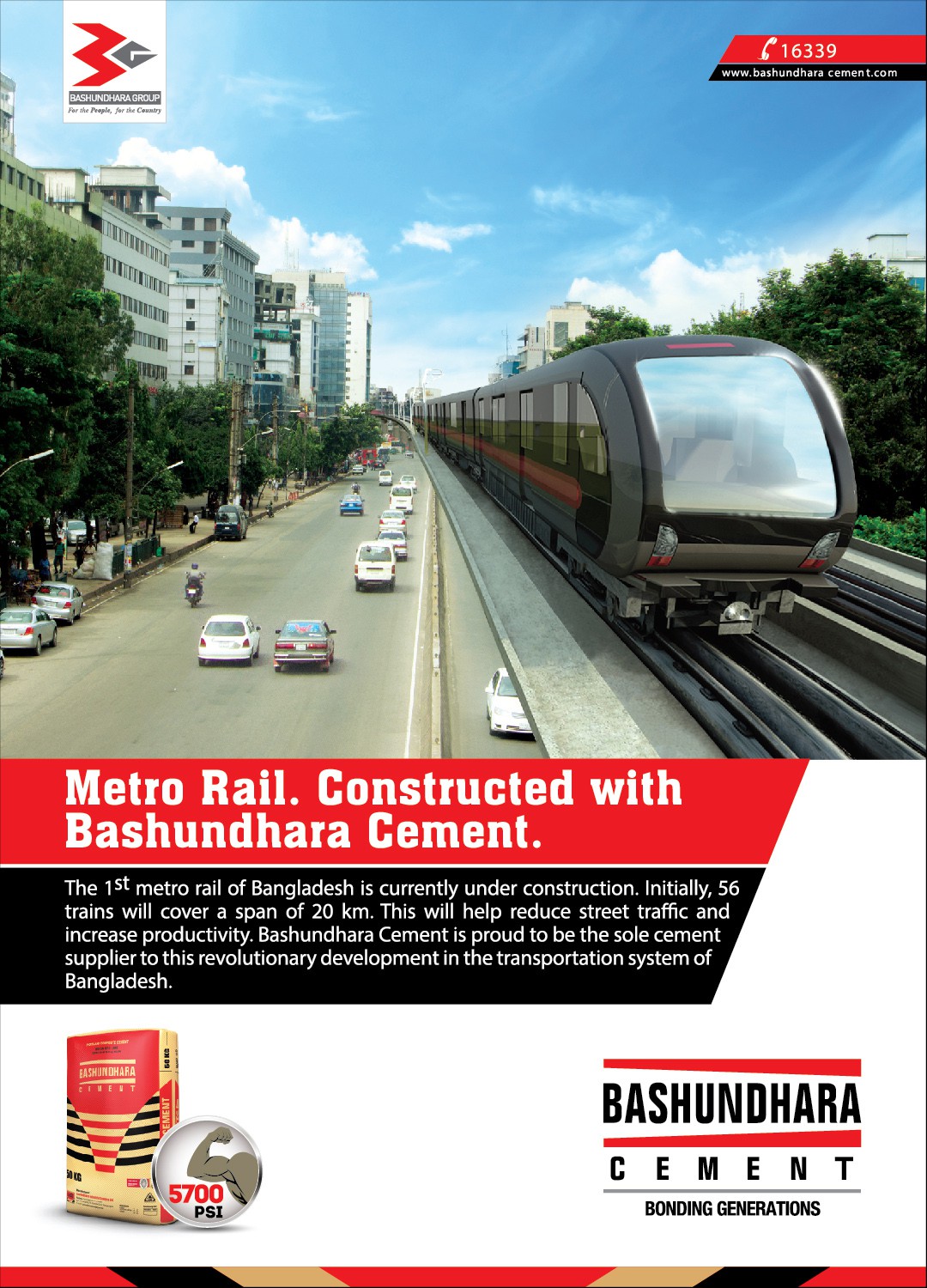 Bashundhara Cement Metro Rail AD